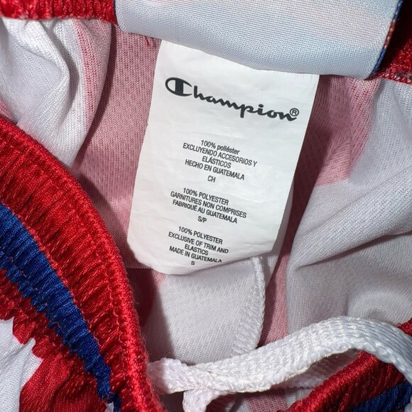 Champion Harlem Globetrotters Basketball Shorts Mens Size Small Red White Stripe - Picture 6 of 7